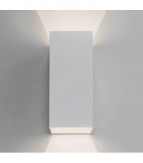 LED 1 Light Outdoor Up Down Medium Wall Light Textured White IP65