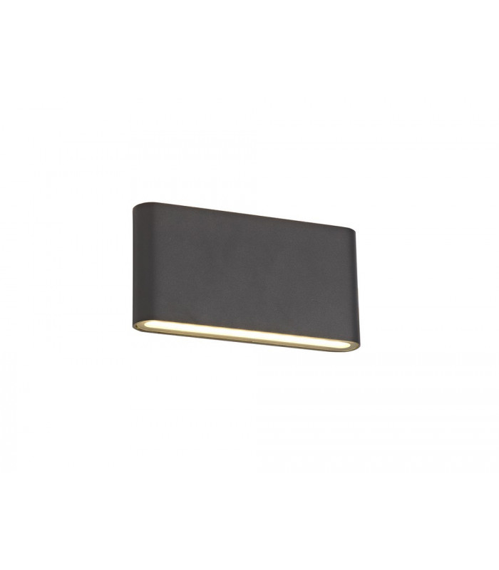 LED Up & Downward Lighting Large Wall Light 2x6W, 3000K, 452lm, Anthracite, IP54