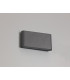 LED Up & Downward Lighting Large Wall Light 2x6W, 3000K, 452lm, Anthracite, IP54