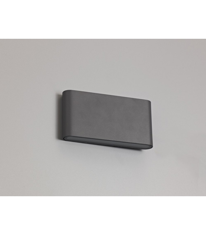 LED Up & Downward Lighting Large Wall Light 2x6W, 3000K, 452lm, Anthracite, IP54