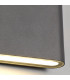 LED Up & Downward Lighting Large Wall Light 2x6W, 3000K, 452lm, Anthracite, IP54
