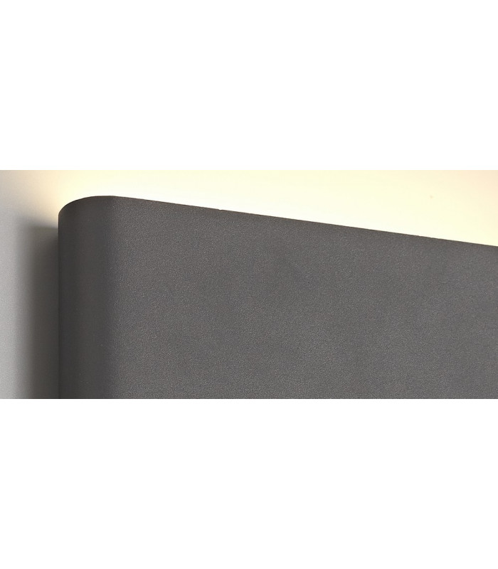 LED Up & Downward Lighting Large Wall Light 2x6W, 3000K, 452lm, Anthracite, IP54