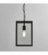 1 Light Outdoor Ceiling Pendant Light Textured Black, E27