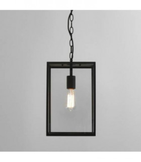 1 Light Outdoor Ceiling Pendant Light Textured Black, E27