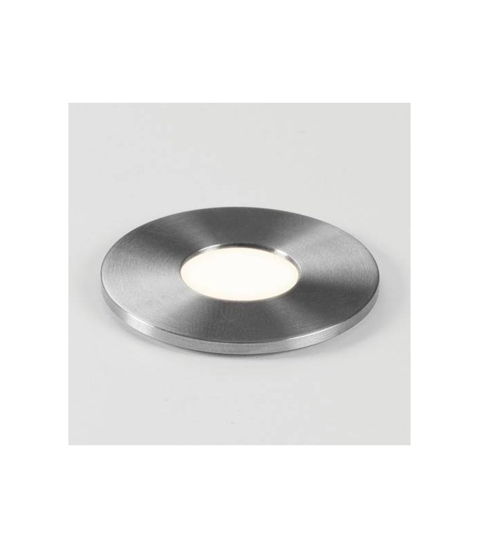 LED 1 Light Round Outdoor Ground Light Stainless Steel IP65