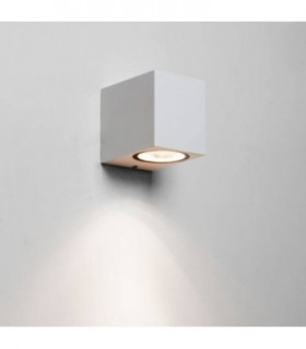LED 1 Light Outdoor Small Wall Light Textured White IP44, GU10