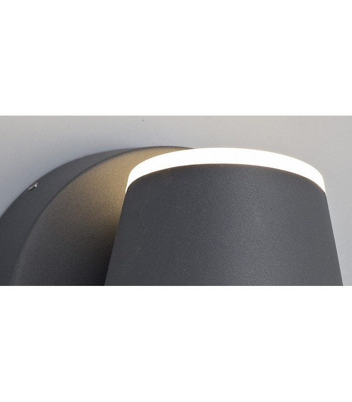 LED Wall Down Light 12W, 3000K, Anthracite, 590lm, IP54