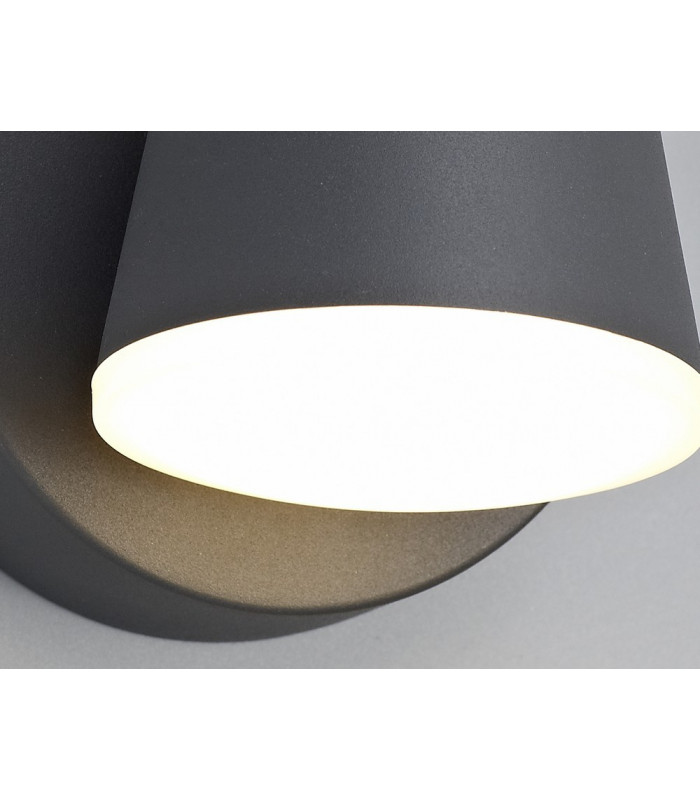 LED Wall Down Light 12W, 3000K, Anthracite, 590lm, IP54