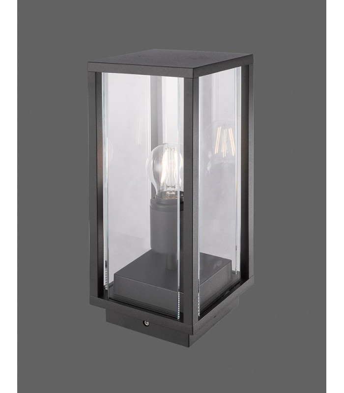 Pedestal Lamp, 1 x E27, IP54, Graphite