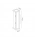 Wall Lamp, 2 x E27, IP54, Graphite