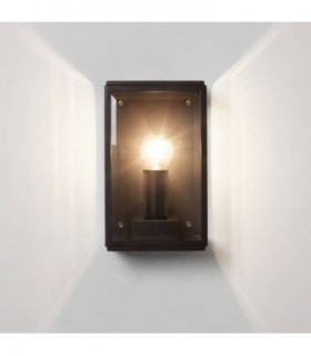 1 Light Outdoor Small Wall Lantern Textured Black IP44, E14