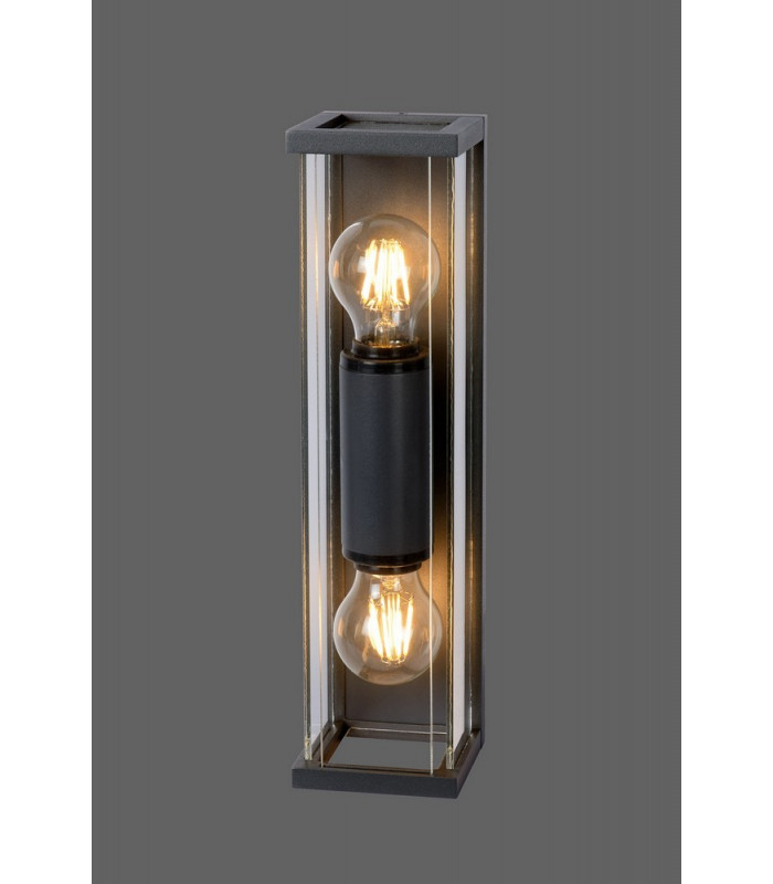 Wall Lamp 2 x E27, IP54, Graphite