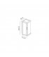 Wall Lamp, 1 x E27, IP54, Graphite
