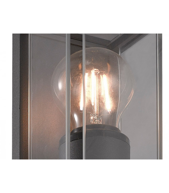 Wall Lamp, 1 x E27, IP54, Graphite