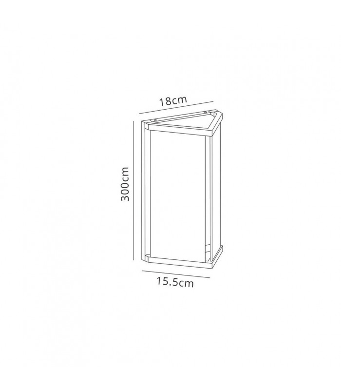 Wall Lamp 1 x E27, IP54, Graphite