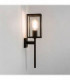 1 Light Outdoor Wall Lantern Textured Black IP44, E27