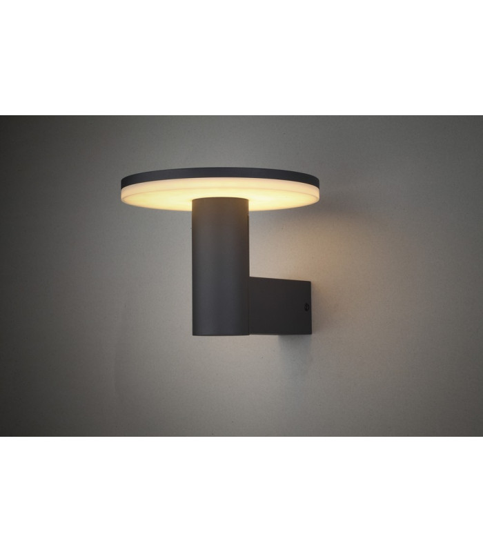 Wall Lamp, 10W LED, 3000K, 700lm, IP54, Anthracite