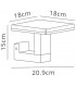 Wall Lamp, 10W LED, 3000K, 700lm, IP54, Anthracite