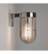 1 Light Outdoor Wall Lantern Polished Nickel IP44, E27