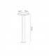 Bollard Pillar Lamp, 10W LED, 3000K, 700lm, IP54, Anthracite, 3 Years Warranty