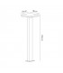 Bollard Pillar Lamp, 10W LED, 3000K, 700lm, IP54, Anthracite