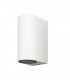 Round Wall Lamp, 2 x GU10, IP54, Sand White
