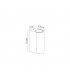 Round Wall Lamp, 2 x GU10, IP54, Sand White