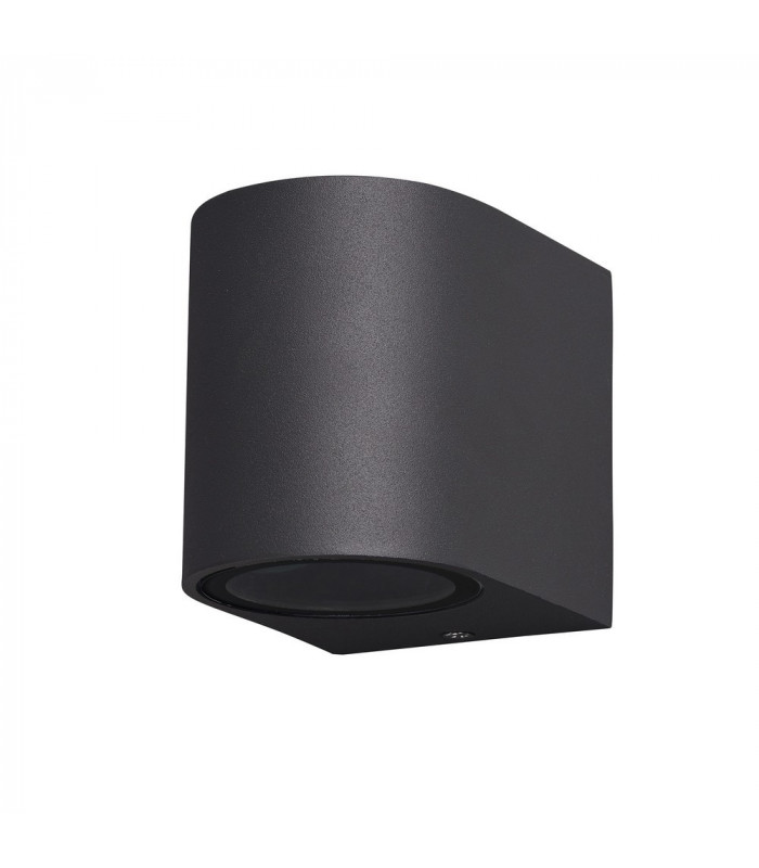 Round Wall Down Lamp, 1 x GU10, IP54, Anthracite