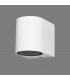 Round Wall Down Lamp, 1 x GU10, IP54, Sand White