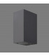 Square Wall Lamp, 2 x GU10, IP54, Anthracite