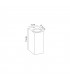 Square Wall Lamp, 2 x GU10, IP54, Sand White