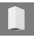 Square Wall Lamp, 2 x GU10, IP54, Sand White
