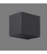 Square Wall Down Lamp, 1 x GU10, IP54, Anthracite