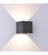 Square Wall Lamp, 12W LED, 3000K, 1100lm, IP54, Anthracite