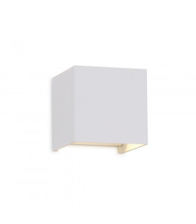 Square Wall Lamp, 12W LED, 3000K, 1100lm, IP54, Sand White