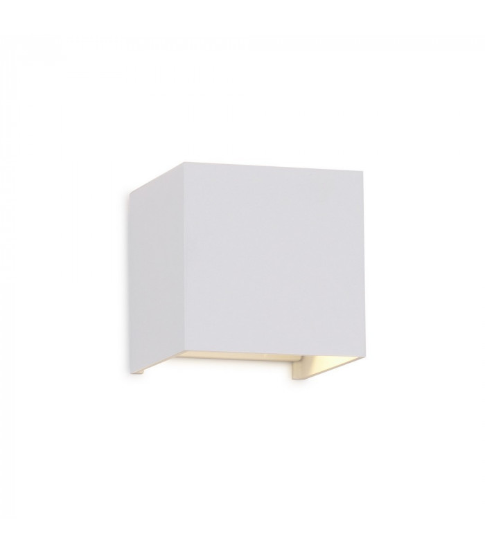 Square Wall Lamp, 12W LED, 3000K, 1100lm, IP54, Sand White