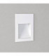 LED 1 Light Outdoor Small Recessed Square Marker Wall Light White IP65