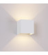 Square Wall Lamp, 12W LED, 3000K, 1100lm, IP54, Sand White