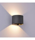 Round Wall Lamp, 12W LED, 3000K, 1100lm, IP54, Anthracite
