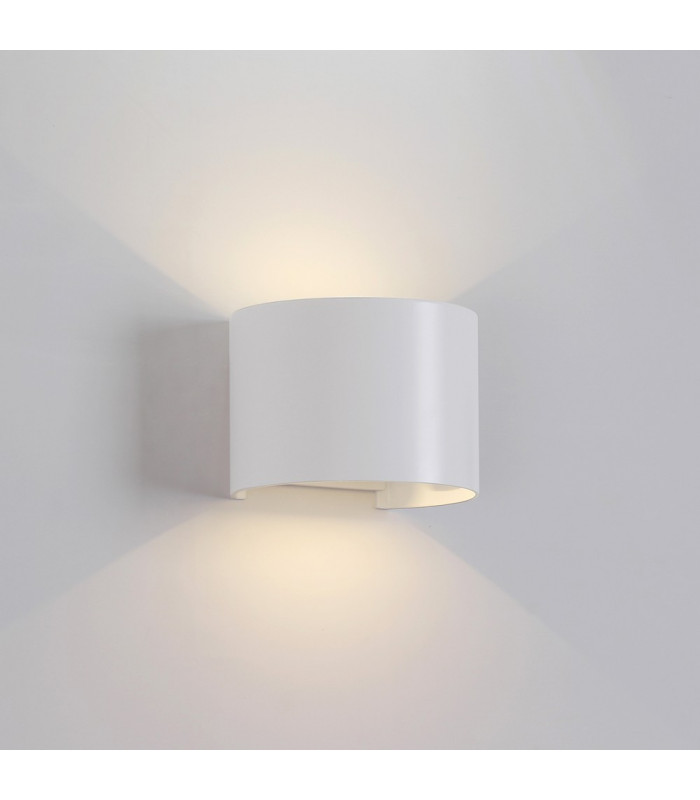 Round Wall Lamp, 12W LED, 3000K, 1100lm, IP54, Sand White