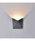 Flush Wall Lamp, 8W LED, 3000K, 750lm, IP54, Anthracite