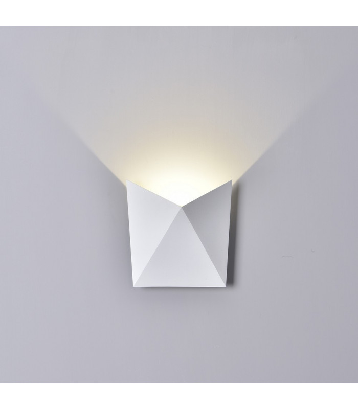 Flush Wall Lamp, 8W LED, 3000K, 750lm, IP54, Sand White