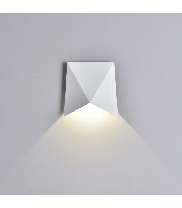 Flush Wall Lamp, 8W LED, 3000K, 750lm, IP54, Sand White