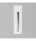LED 1 Light Outdoor Small Recessed Square Marker Wall White IP65