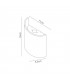 Flush Wall Lamp, 6W LED, 3000K, 660lm, IP54, Sand White
