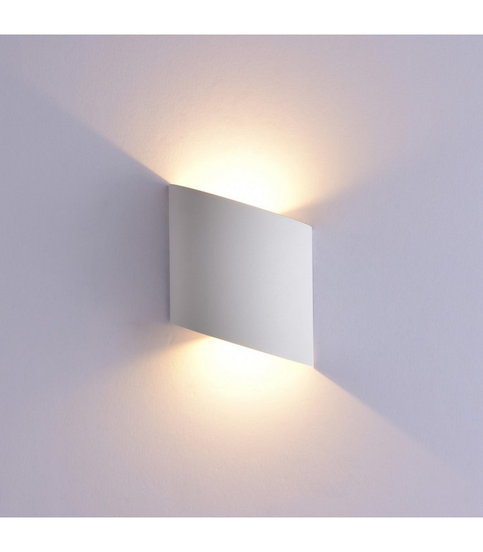 Flush Wall Lamp, 6W LED, 3000K, 660lm, IP54, Sand White