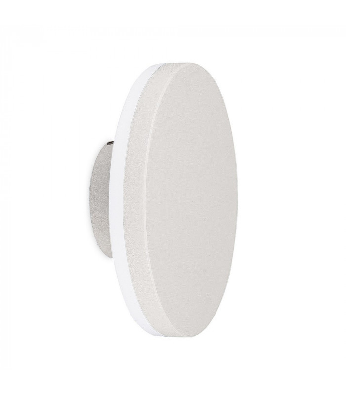 Round Flush Wall Lamp, 9.6W LED, 3000K, 720lm, IP54, White