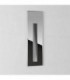 LED 1 Light Outdoor Small Recessed Square Marker Wall Polished Stainless Steel IP65
