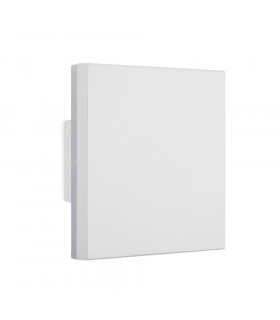 Square Flush Wall Lamp, 9.6W LED, 3000K, 720lm, IP54, White