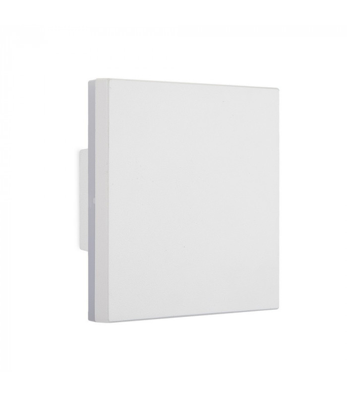 Square Flush Wall Lamp, 9.6W LED, 3000K, 720lm, IP54, White
